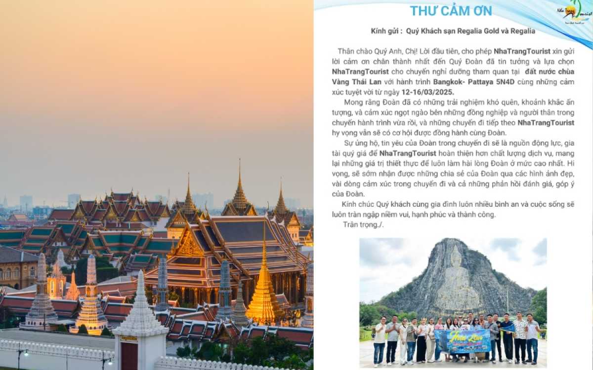 Hành trình khép lại, kỷ niệm còn mãi tour đoàn Thái Lan